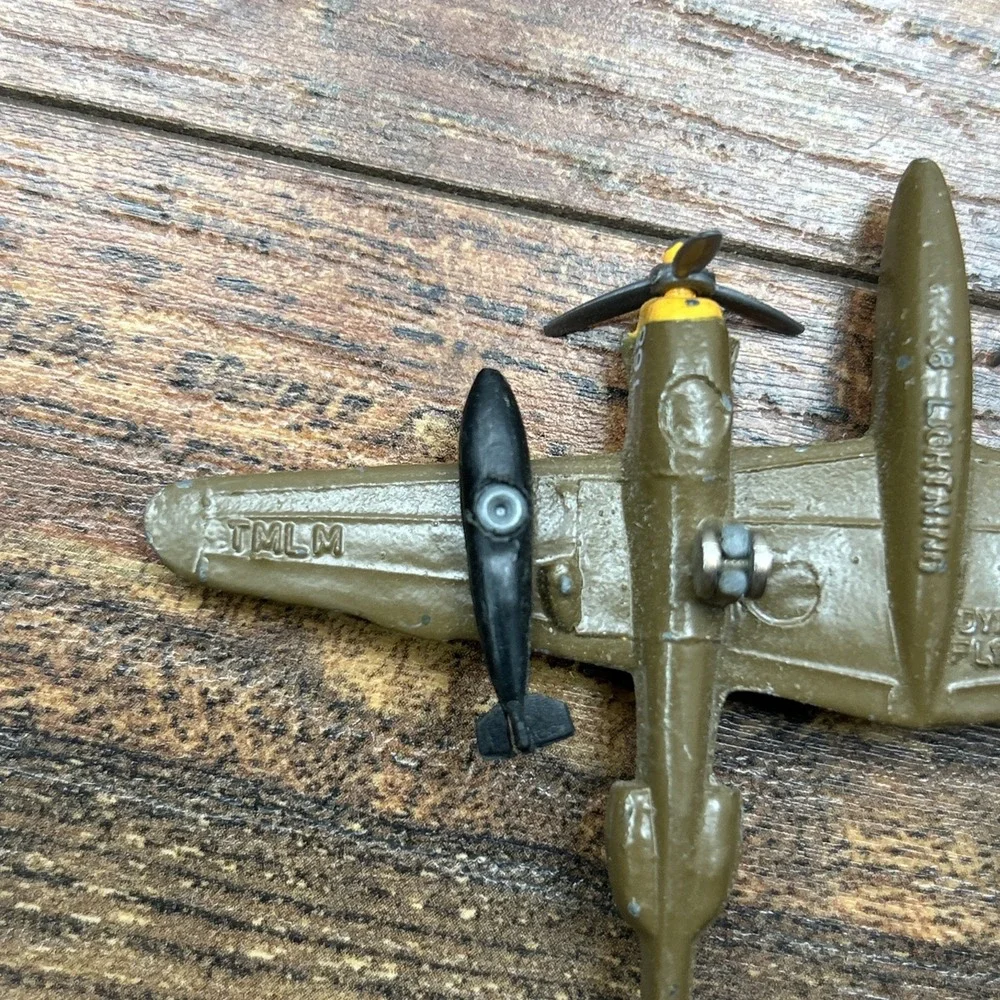 Dyna Flites American A109 P-38 Lightning 168‎ Die Cast Brown Plane